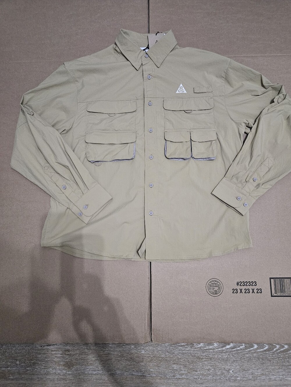 Nike ACG Dri FIT ADV UV Beige Long Sleeve Shirt